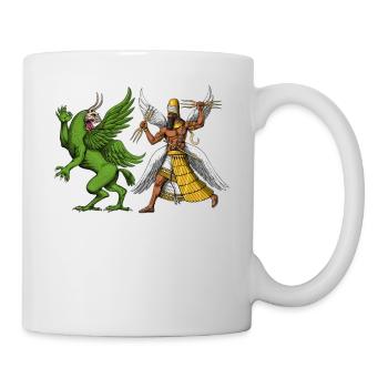 Tiamat And Marduk Sumerian Mythology - Mug - white - Right