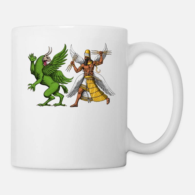 Tiamat And Marduk Sumerian Mythology - Mug - white