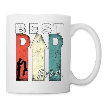 Best Dad Ever Retro Best Dad Expectant Dad - Mug - white - Right