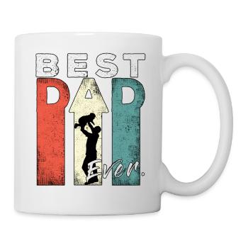 Best Dad Ever Retro Best Dad Expectant Dad - Mug - white - Right