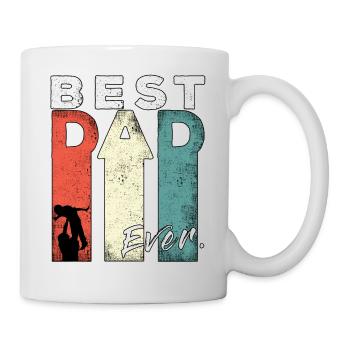 Best Dad Ever Retro Best Dad Expectant Dad - Mug - white - Right