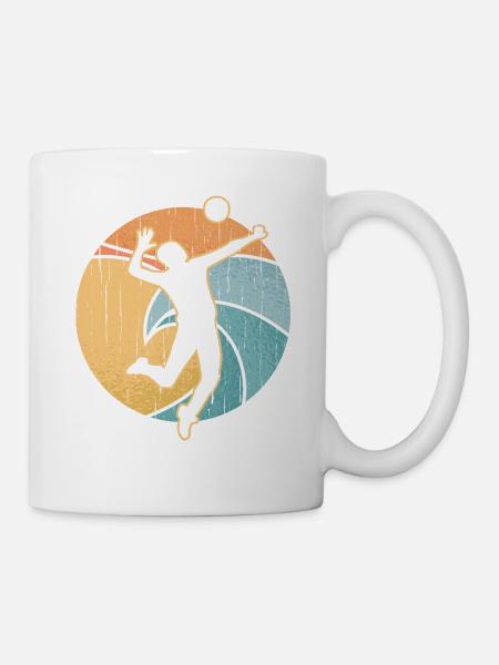 Volley-ball plage Volley Sport Beach Cadeau - Mug blanc - blanc