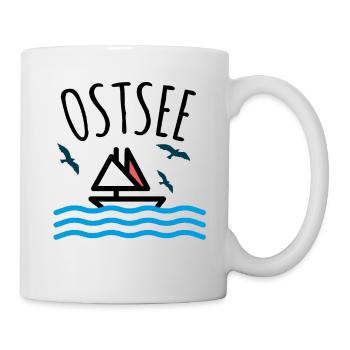 Ostsee - Tasse - Weiß - Rechts