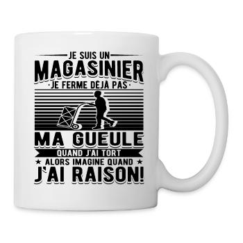 Magasinier Cadeau - Mug blanc - blanc - Droite