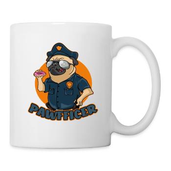 Pawfficer The Donut Police Dog - Mug - white - Right