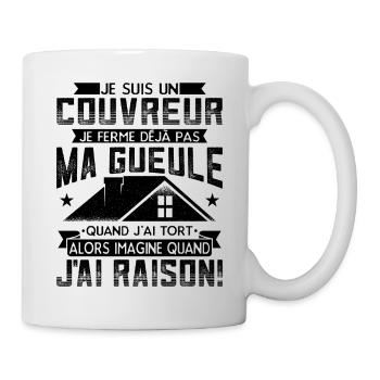 Couvreur Zingueur Humour - Mug blanc - blanc - Droite