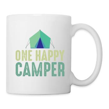 Camping Zelten Natur Freiheit Urlaub Ferien - Tasse - Weiß - Rechts