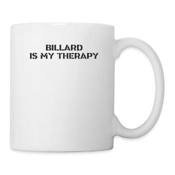 Billiards - Billiards is my therapy - Mug - white - Right