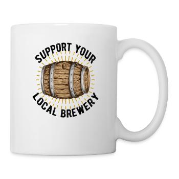 Bierbrauer Bierbrauen Bier Geschenk - Tasse - Weiß - Rechts