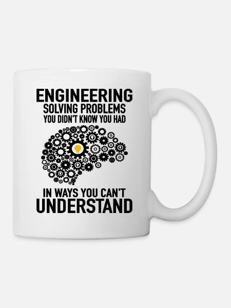 Ingenieur Engineering Engineer Zahnrad Techniker - Tasse - Weiß