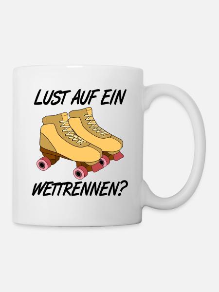 Rollschuhe - Tasse - Weiß
