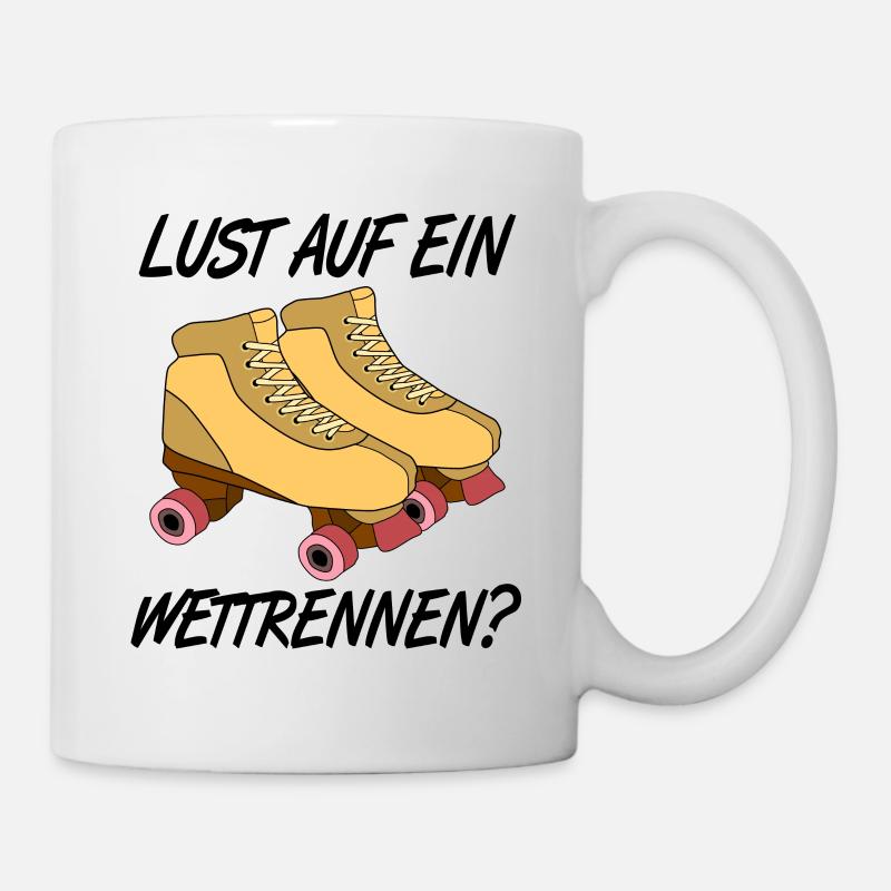 Rollschuhe - Tasse - Weiß