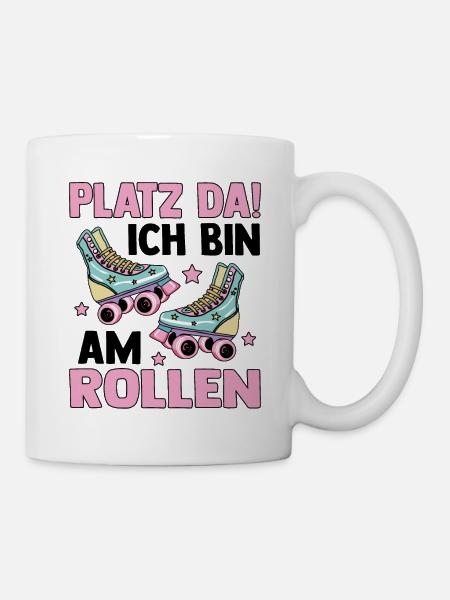 Rollschuhe - Tasse - Weiß