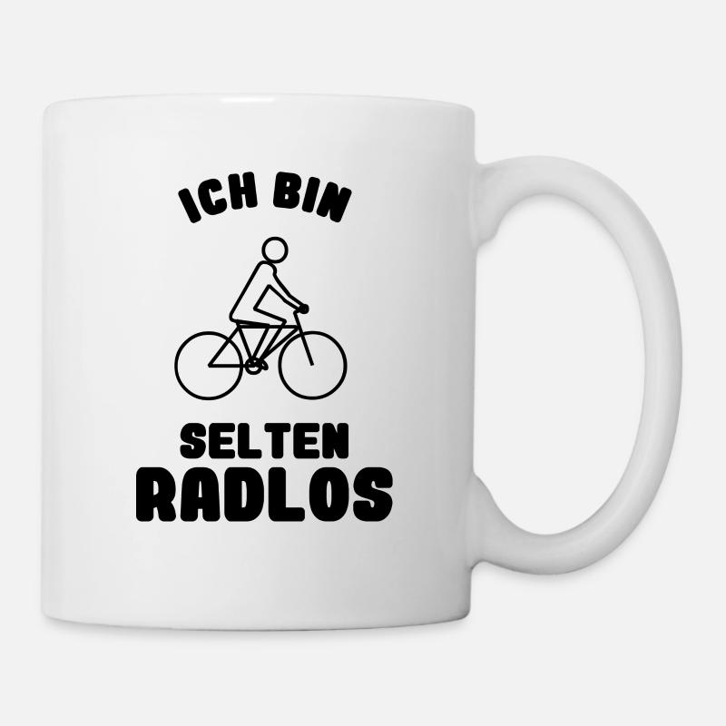 Fahrrad - Ich bin Selten Radlos - MTB Radtour - Tasse - Weiß