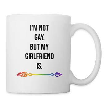 Homosexualité Not Gay LGBT Arc-en-ciel LGBTQ - Mug blanc - blanc - Droite