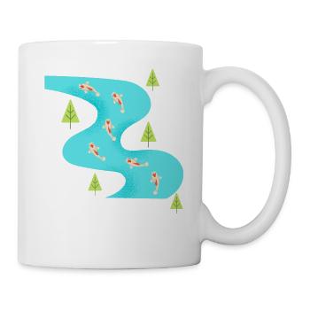 Fluss von Carpes - Tasse - Weiß - Rechts