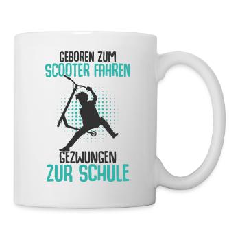 Scooter - Tasse - Weiß - Rechts