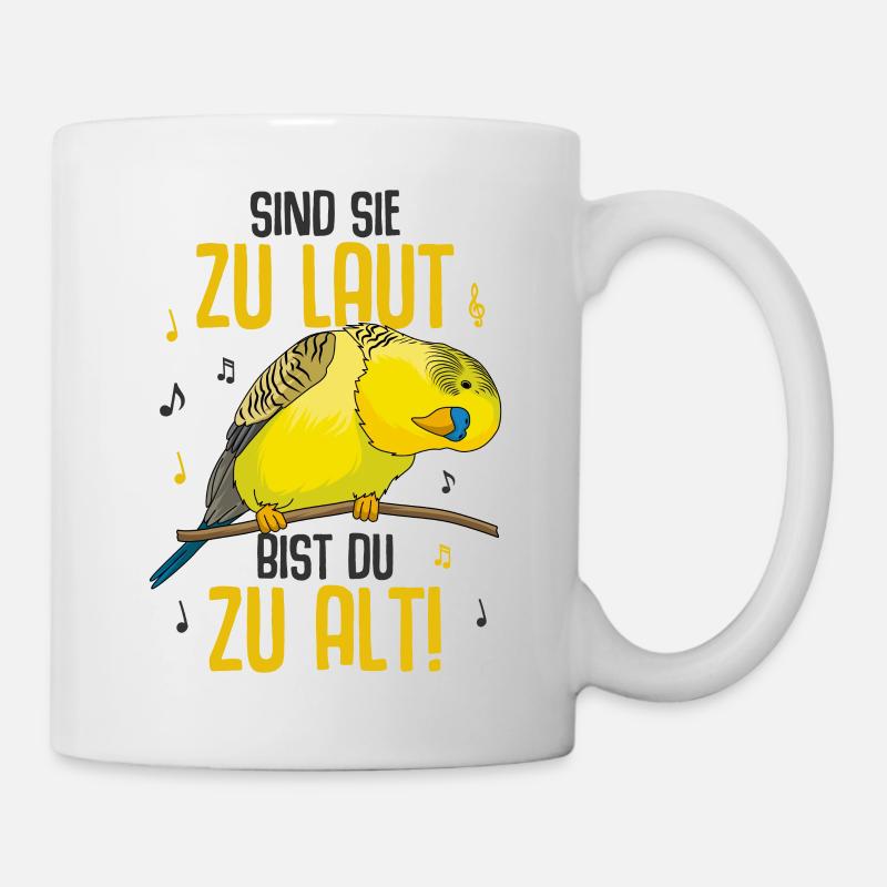Wellensittich - Tasse - Weiß