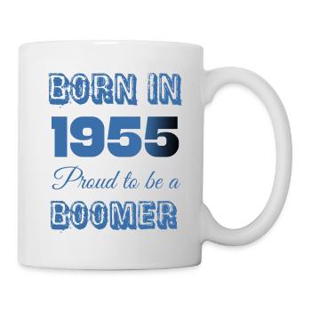 Born in 1955 Proud to Be a Boomer - Mug - white - Right
