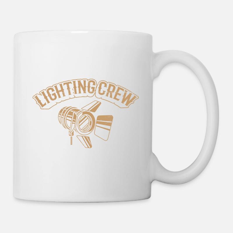 LIGHTING CREW Théâtre Techniciens d’éclairage - Mug blanc - blanc