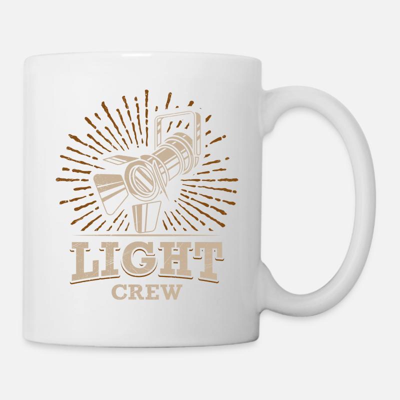 Lichttechnik LIGHT CREW Lichttechniker - Tasse - Weiß