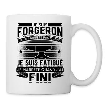 Forgeron Forger Humour - Mug blanc - blanc - Droite