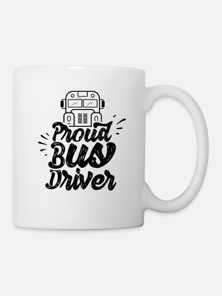 Chauffeur de bus chauffeur de bus chauffeur bus scolaire - Mug blanc - blanc