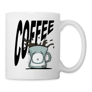 funny, coffee, coffee cup, coffee mug, office - Mug - white - Right
