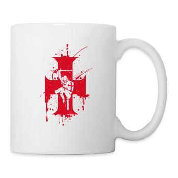 Cross And Horse Knight Templar - Mug - white - Right