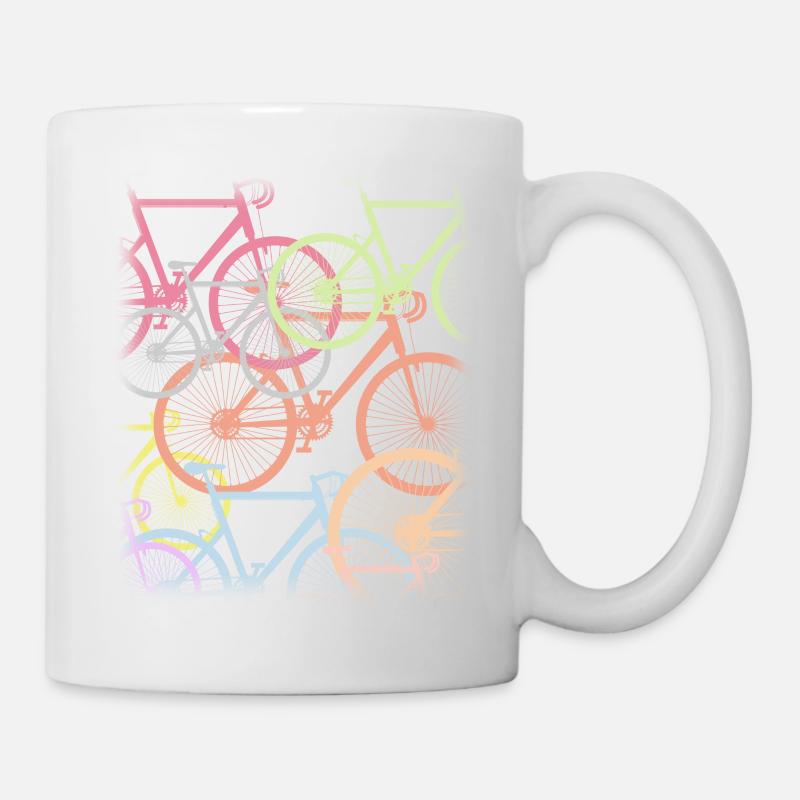 Vélos partout. Amateurs de vélo Cyclisme. - Mug blanc - blanc