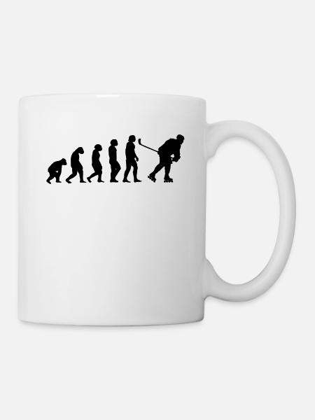 Inline-Skaterhockey Hockeyball Skaterhockey - Tasse - Weiß