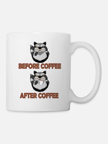 For dem Kaffee nach dem Kaffee - Tasse - Weiß