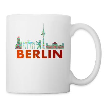 Berlin Skyline Design - TV Tower - Mug - white - Right