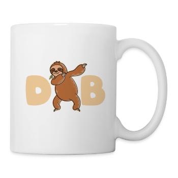 Tanzendes Faultier Dabbing Faultier - Tasse - Weiß - Rechts