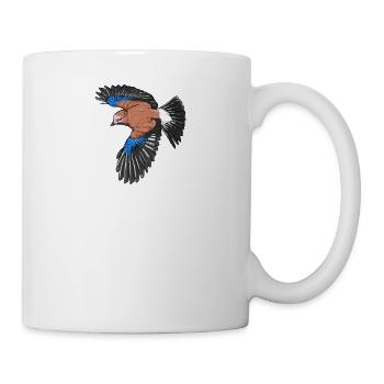 Jay I bird hunter forest motif for - Mug - white - Right