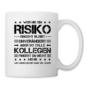 Abschiedsgeschenk Kollegen Jobwechsel Lustig Job - Tasse - Weiß - Rechts