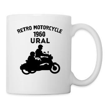Retro motorcycle ural Bike Geschenk - Tasse - Weiß - Rechts