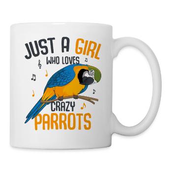 Papagei - Tasse - Weiß - Rechts