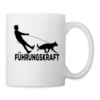 Gassi gehen - Tasse - Weiß - Rechts