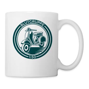 Zweitakter Roller Geschenk Gemisch - Tasse - Weiß - Rechts