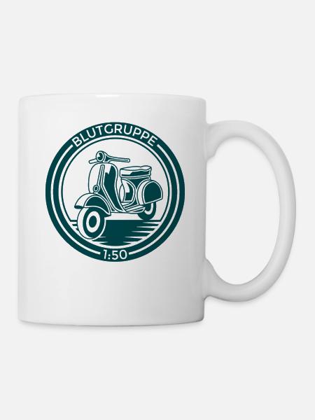 Zweitakter Roller Geschenk Gemisch - Tasse - Weiß