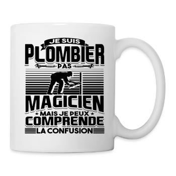 Plombier Humour Plombiers - Mug blanc - blanc - Droite