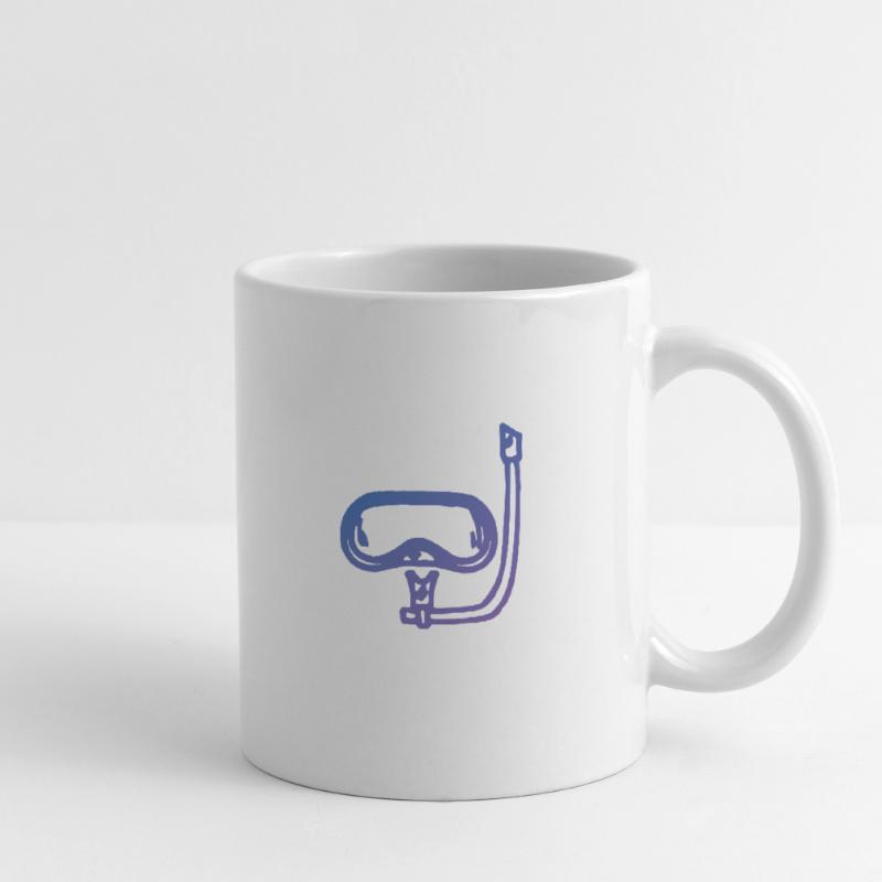 Plongée Plongée Instructeur de plongée Plongée Mug blanc