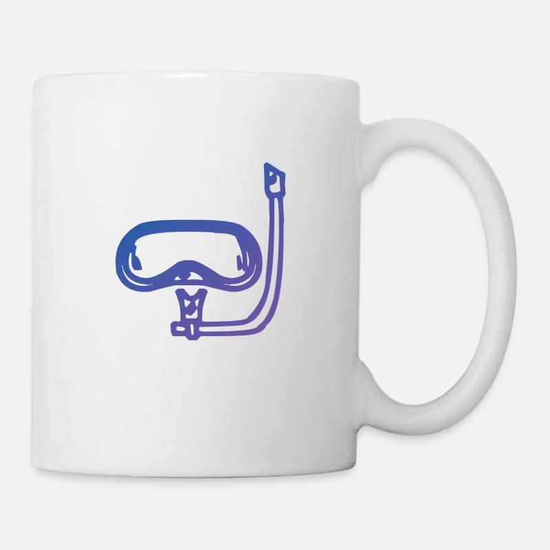 Plongée Plongée Instructeur de plongée Plongée - Mug blanc - blanc