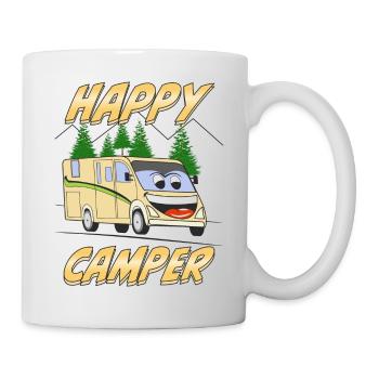 CAMBINGMOBIL HAPPY CAMPER - Mug blanc - blanc - Droite