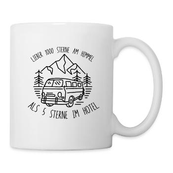 Heaven Hotel Adventure Hiking Camping Gift - Mug - white - Right