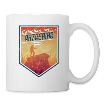 Wandern im Erzgebirge - Ich gehe in den Wald - Tasse - Weiß - Rechts