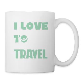 ich liebe es zu reisen - Tasse - Weiß - Rechts