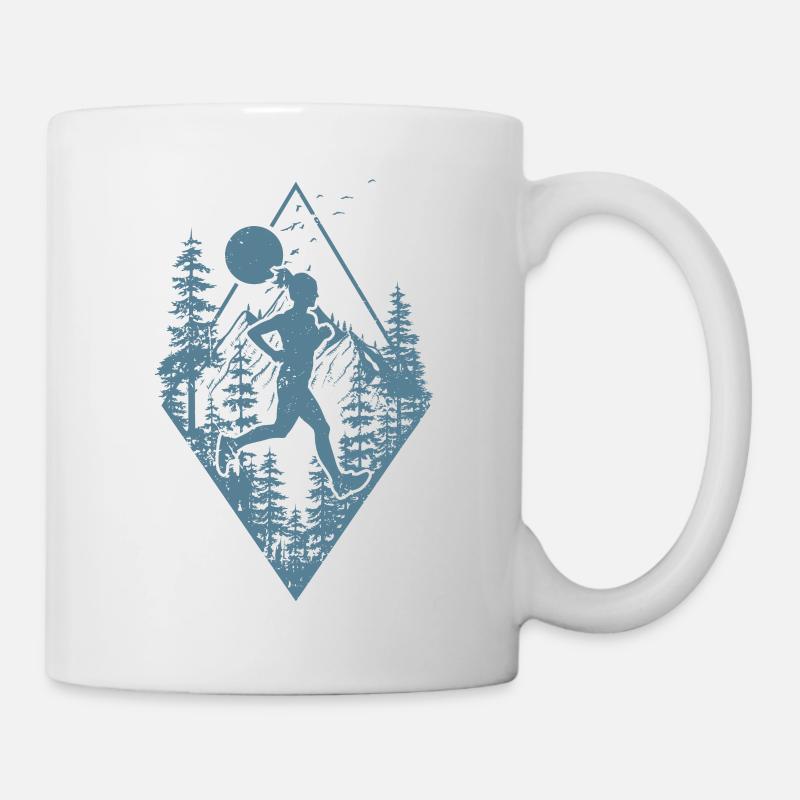 Trail dans la forêt - Mug blanc - blanc