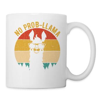 vintage no prob llama - Mug - white - Right